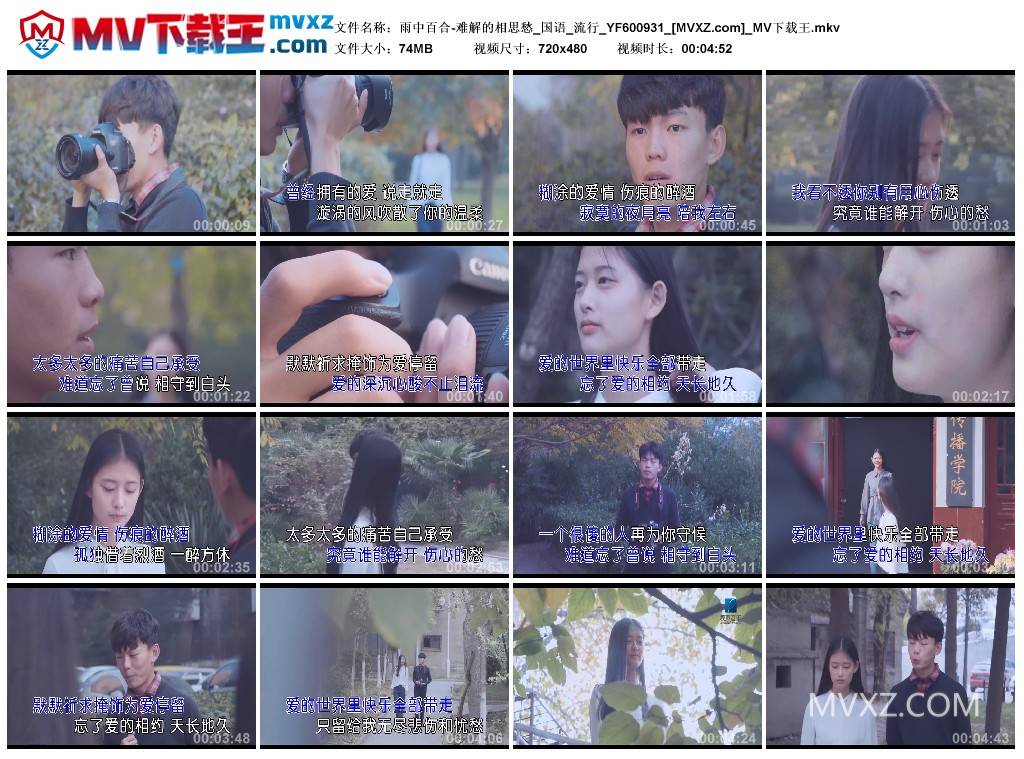 雨中百合-难解的相思愁_国语_流行_YF600931